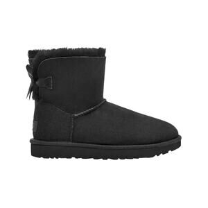 UGG Women's Mini Bailey Bow II Black Boots Size 11